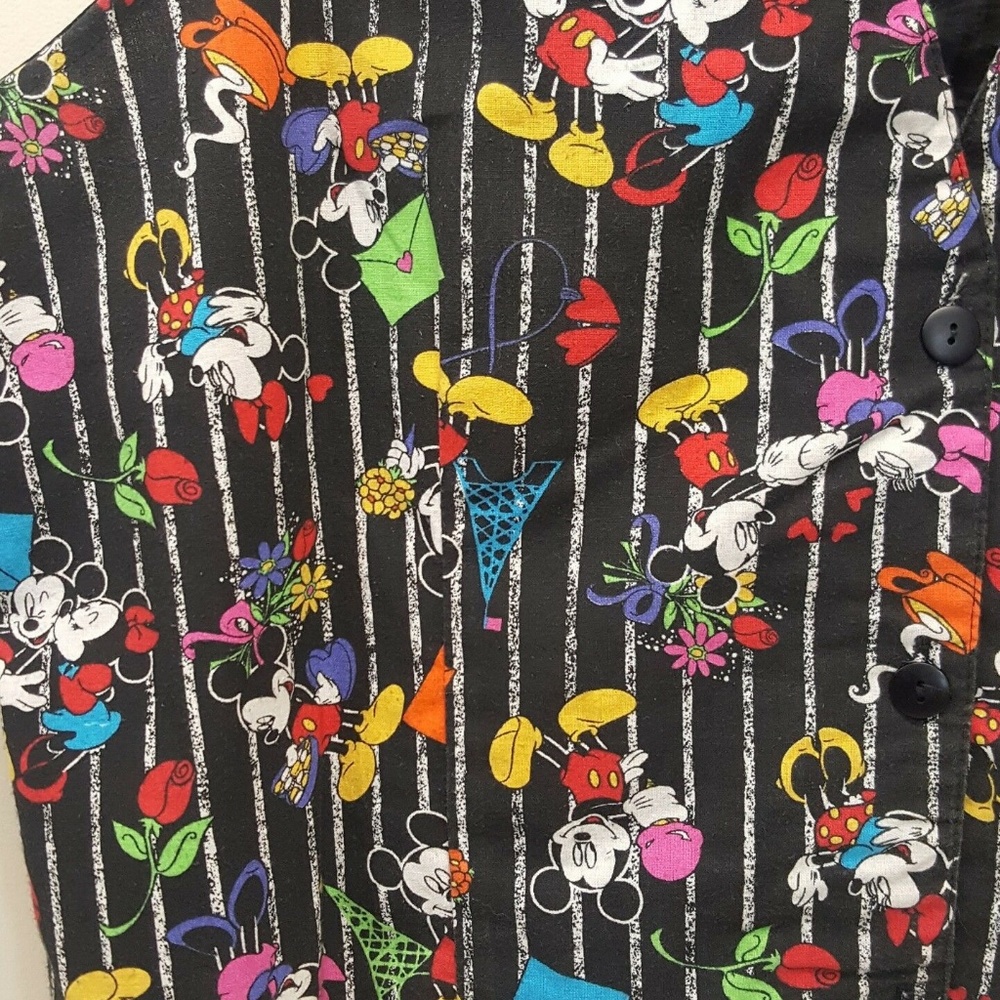 Mickey Unlimited 18W Vest Eiffel Tower Paris Minnie Retro Cosplay Costume - Picture 3 of 4
